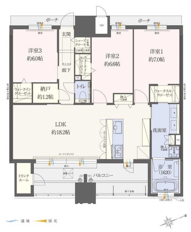 エイル上荒田の杜 間取り Gタイプ