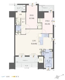 エイル上荒田の杜 間取り Eタイプ MenuPlan
