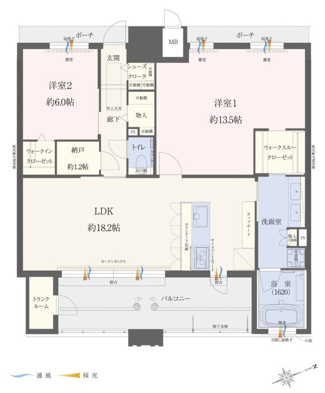 エイル上荒田の杜 間取り Gタイプ 有償プラン1