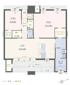 エイル上荒田の杜 間取り Gタイプ 有償プラン1