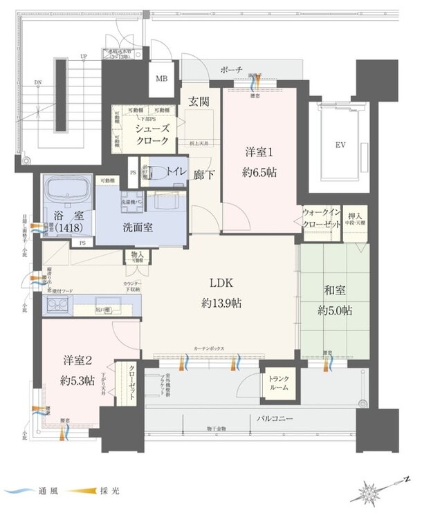 エイル上荒田の杜 間取り Aタイプ 有償プラン2
