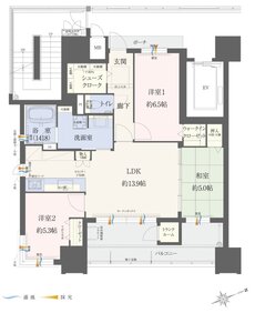 エイル上荒田の杜 間取り Aタイプ 有償プラン2