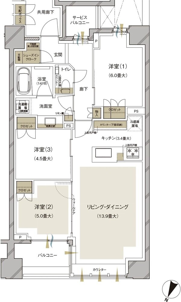 ブランズ護国寺富士見坂 間取り B type
