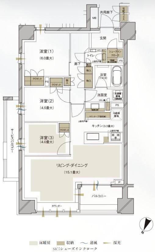ブランズ護国寺富士見坂 間取り A type