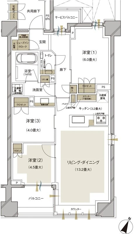 ブランズ護国寺富士見坂 間取り D type