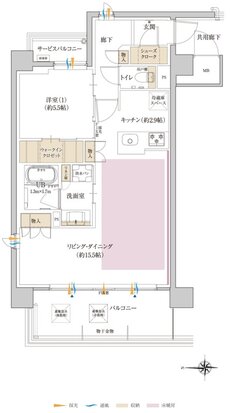 ポレスター大和ステーションビュー 間取り A1タイプ メニュープラン2