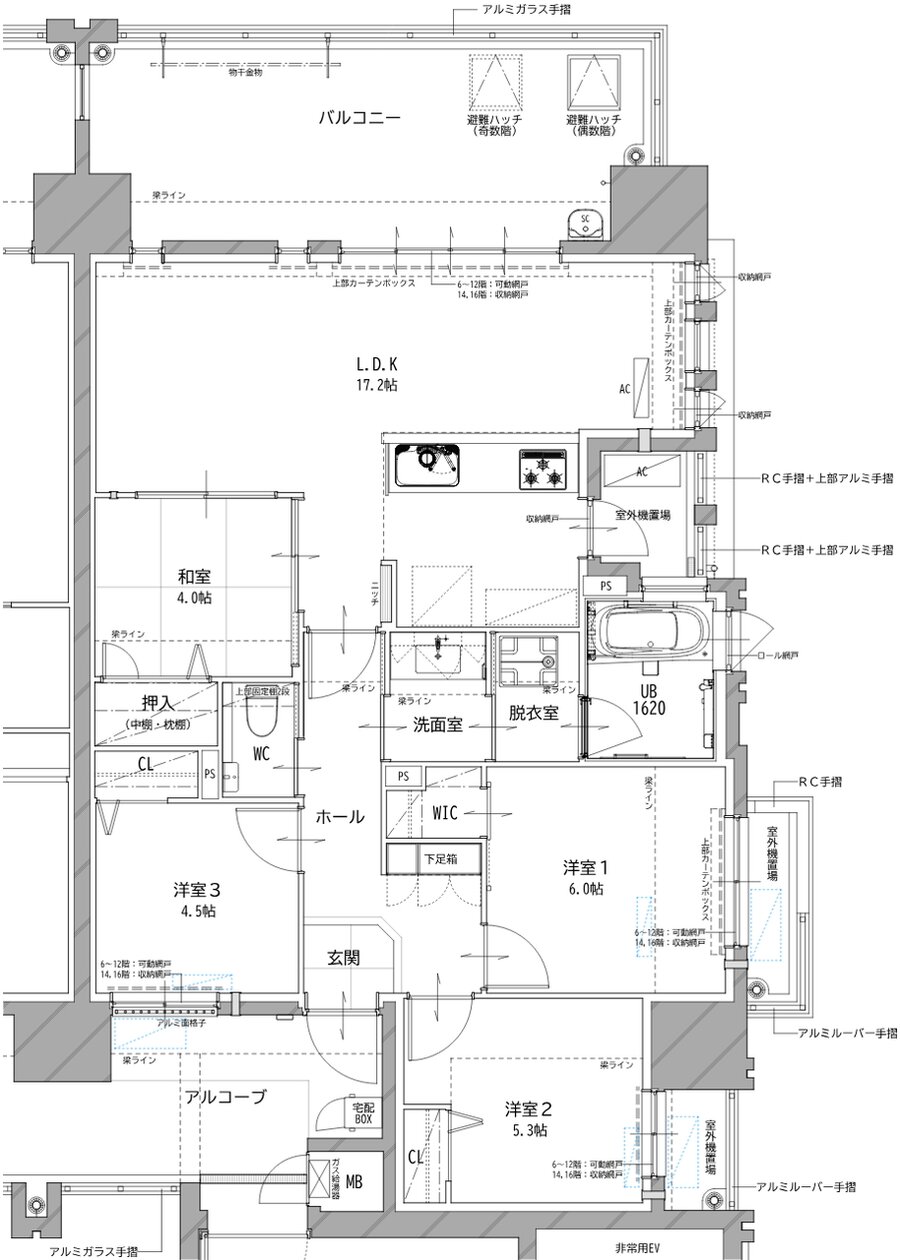 リヴィエールタワー下関海峡ヴィラ 間取り A TYPE