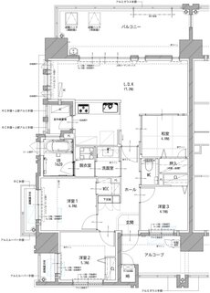 リヴィエールタワー下関海峡ヴィラ 間取り D TYPE
