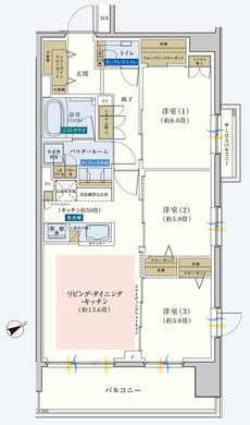 エクセレントシティ平井ザ・レジデンス 間取り F type