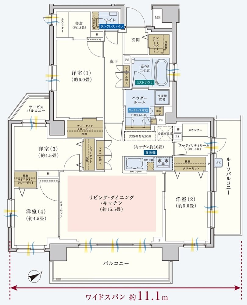エクセレントシティ平井ザ・レジデンス 間取り Lr type
