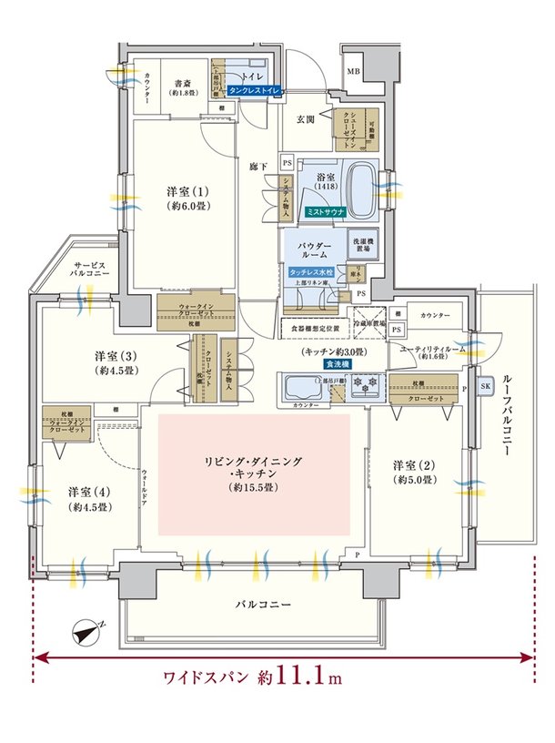 エクセレントシティ平井ザ・レジデンス 間取り Lr type