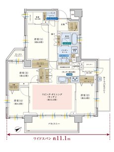 エクセレントシティ平井ザ・レジデンス 間取り Lr type