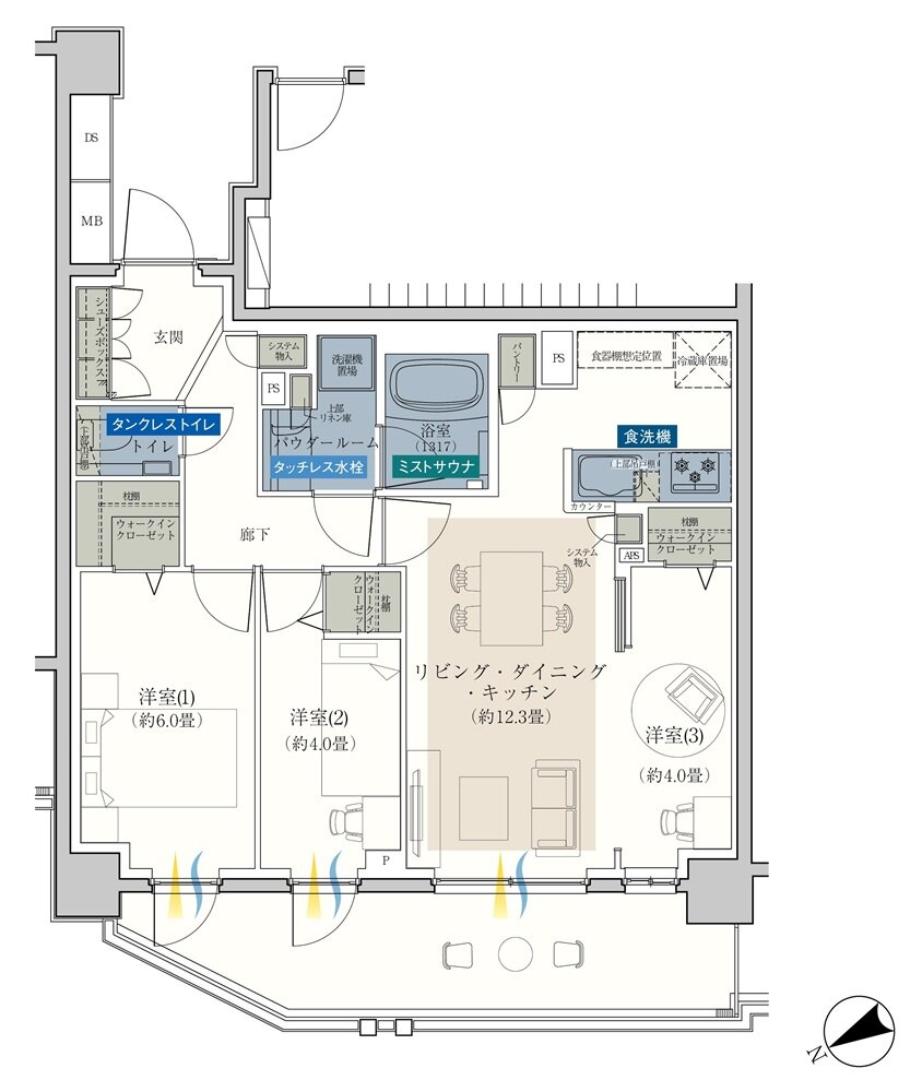 エクセレントシティ平井 ザ・レジデンス 間取り B type