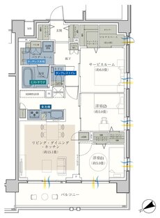 エクセレントシティ平井 ザ・レジデンス 間取り C type