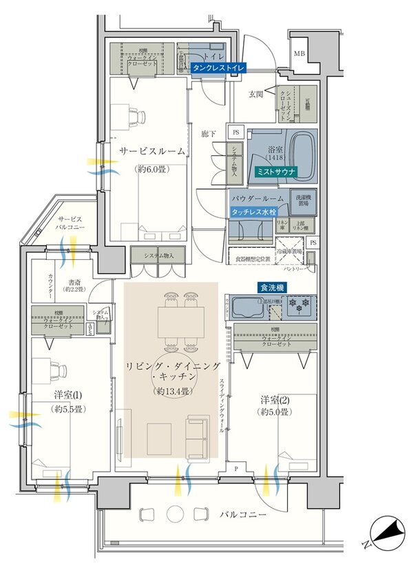 エクセレントシティ平井 ザ・レジデンス 間取り D type