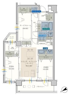 エクセレントシティ平井 ザ・レジデンス 間取り D type