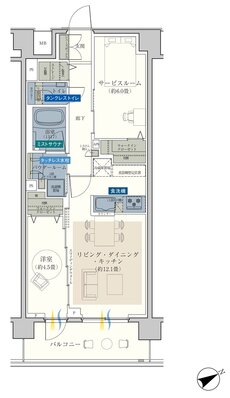 エクセレントシティ平井 ザ・レジデンス 間取り E1 type