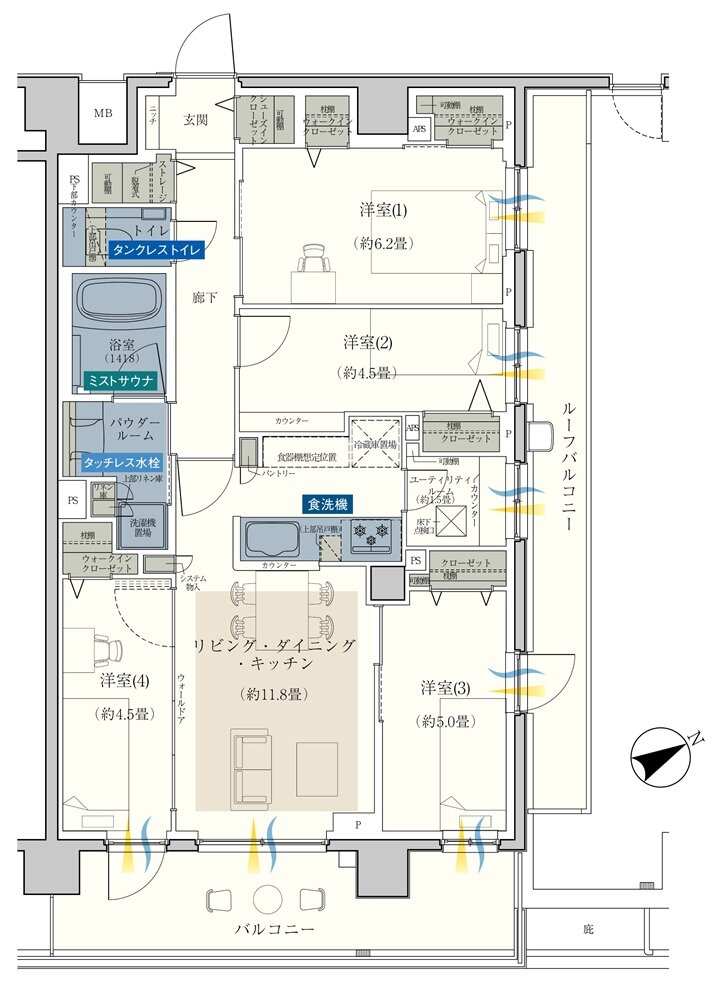 エクセレントシティ平井 ザ・レジデンス 間取り Jr type
