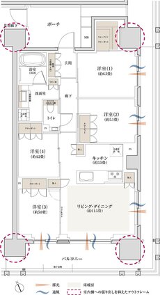 京王多摩川ハモンズ 間取り E5 type