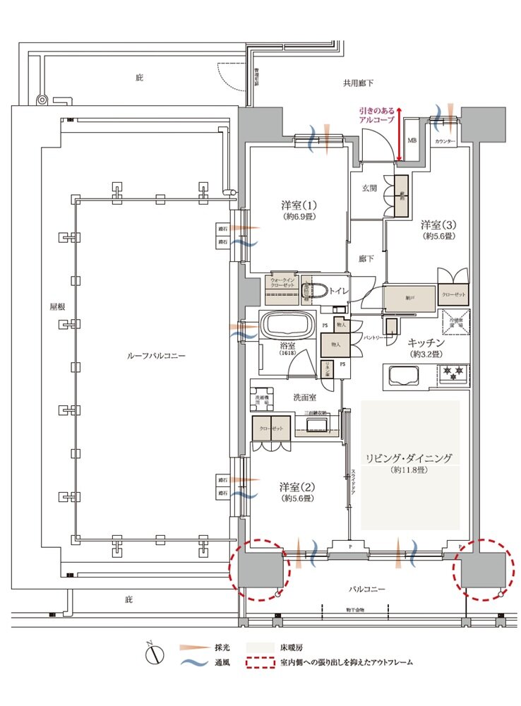 京王多摩川ハモンズ 間取り W3r type