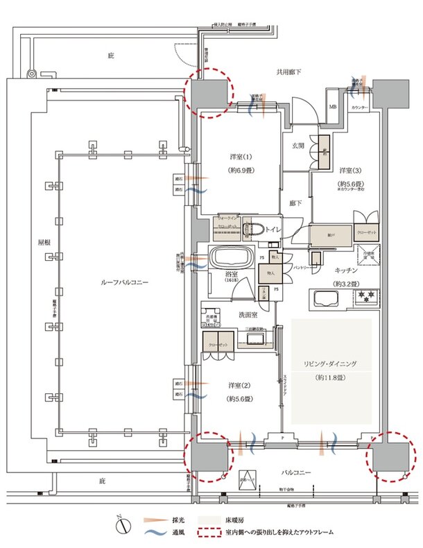 京王多摩川ハモンズ 間取り W3r type