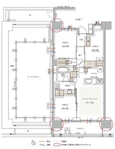 京王多摩川ハモンズ 間取り W3r type