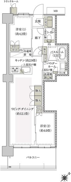 プレミスト鶴見花月総持寺ステーションフロント 間取り AM type