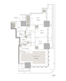 幕張ベイパーク　ブルームテラスタワー 間取り Ne83タイプ