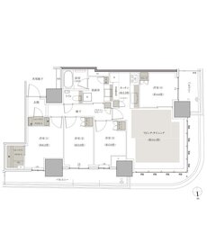 幕張ベイパーク　ブルームテラスタワー 間取り Nw85／Nw85tタイプ