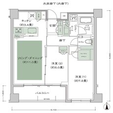 シティハウス京都二条城 間取り S_B1 type