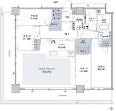 ザ・ファインタワー八王子 間取り 121M1 type［プレミアム］