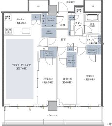 ザ・ファインタワー八王子 間取り 95O1 type