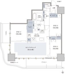 ザ・ファインタワー八王子 間取り 81F1 type