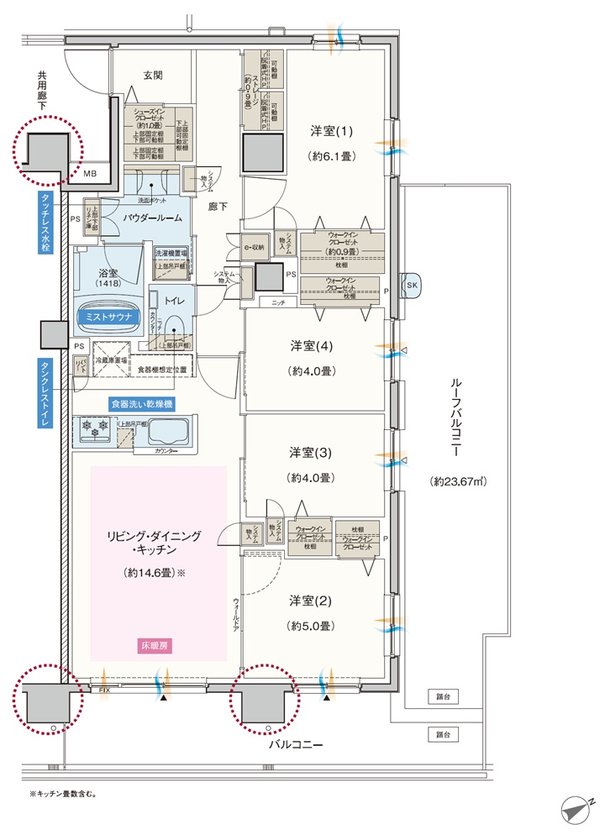 エクセレントシティ千葉松波 間取り Ir type