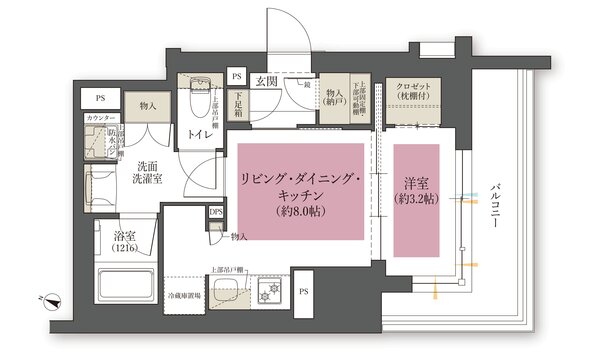 ジオ岡本 The Class 間取り B type