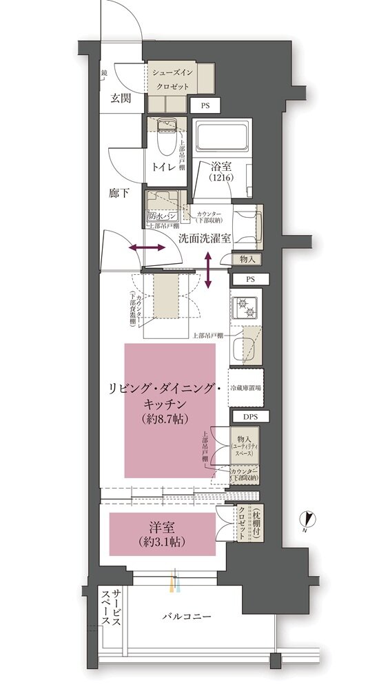 ジオ岡本 The Class 間取り D type