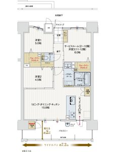 アルファステイツ中広通り 間取り B type