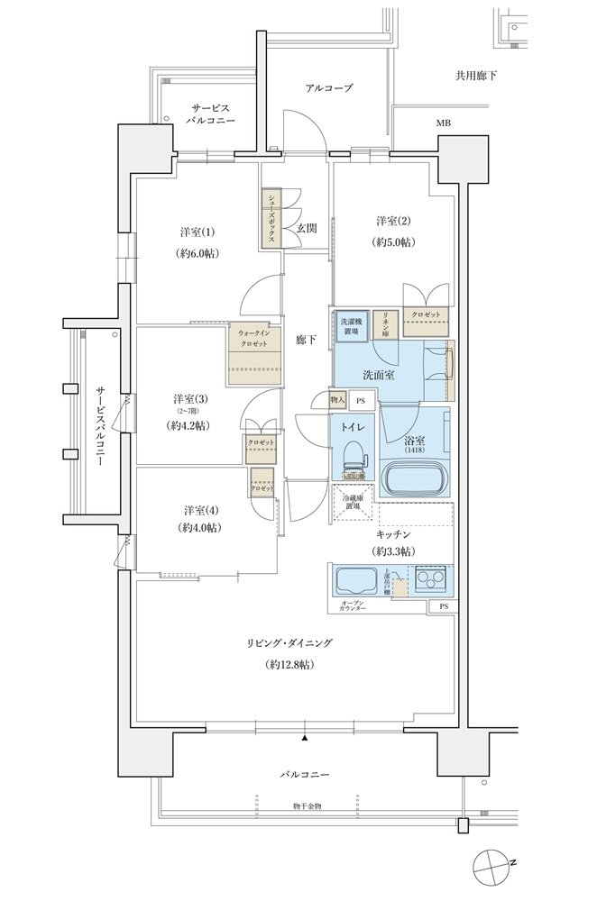 シエリア島本 間取り A TYPE