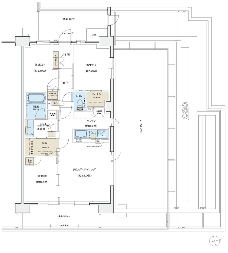 シエリア島本 間取り V TYPE