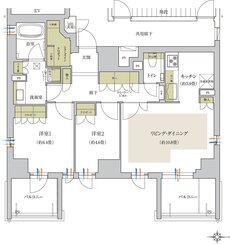 ローレルアイ京都四条大宮 間取り H type