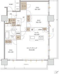 プレミストタワー大分 間取り H type
