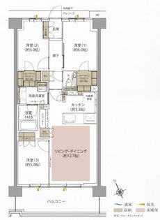 ジオ武蔵小金井 間取り A7 TYPE