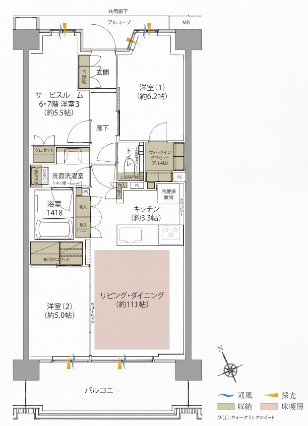 ジオ武蔵小金井 間取り D4 TYPE