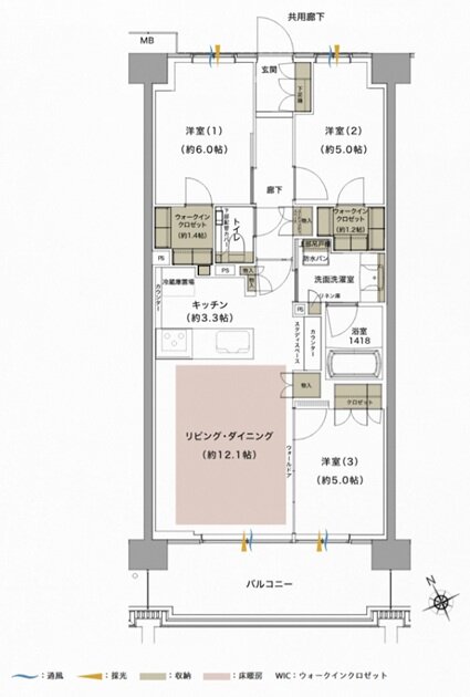 ジオ武蔵小金井 間取り A11 TYPE