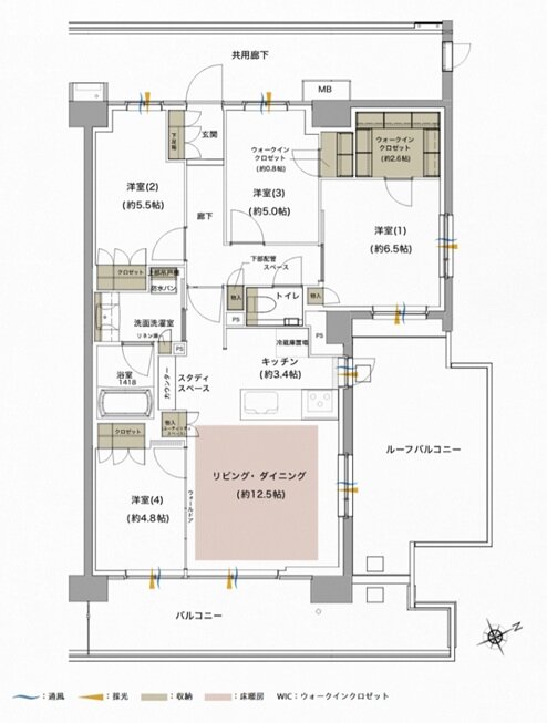 ジオ武蔵小金井 間取り O4r TYPE