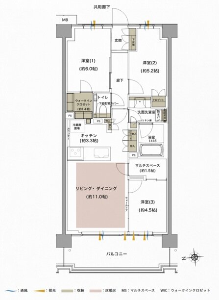 ジオ武蔵小金井 間取り I TYPE