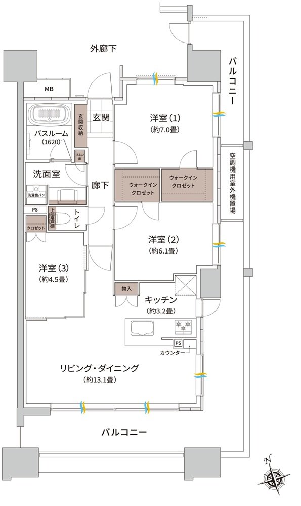 ザ・ライオンズ枚方光善寺タワー 間取り I2 TYPE