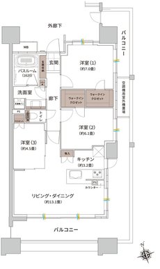 ザ・ライオンズ枚方光善寺タワー 間取り I2 TYPE