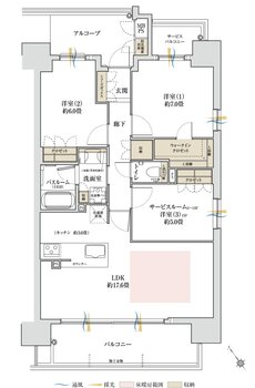 ワコーレ西明石クオリアコート 間取り C type