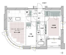 ピアース麻布十番ヴィアーレ 間取り A type